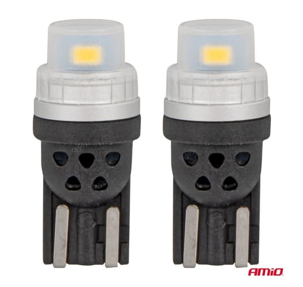 LED-pærer T10 W5W 2*3020 SMD 12/24V hvit