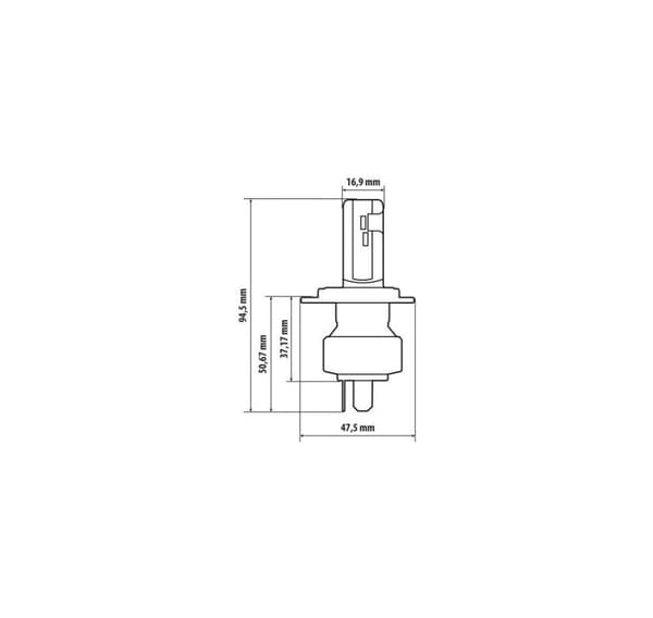 Halo Led H4 15W P43t 1 stk