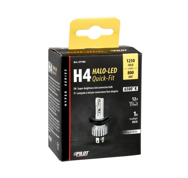 Halo Led H4 15W P43t 1 stk