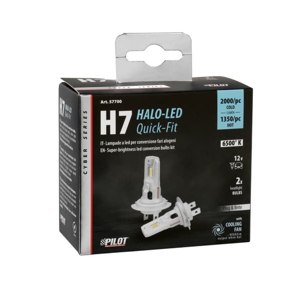Halo Led H7 22W PX26d 2 stk