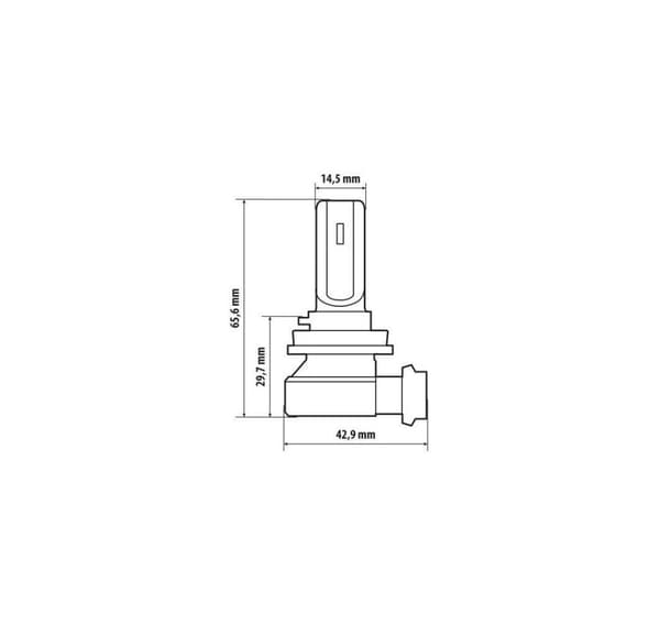 Halo Led H8 H9 H11 15W PGJ19-X 1 stk