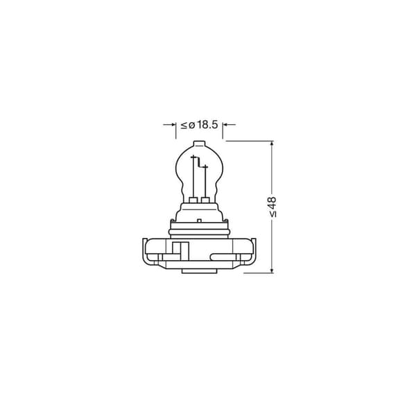 12V PS24W 24W PG20-3