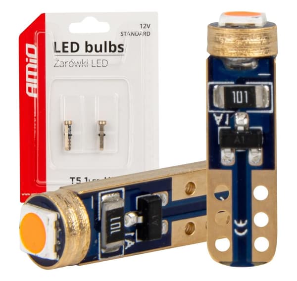 LED-lamput standardi T5 12V 1 LED punainen