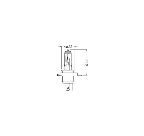H4 24V 75/70W P43t 1xblister
