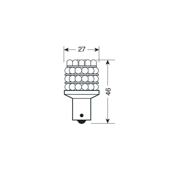 Pære 36 led BA15S hvit