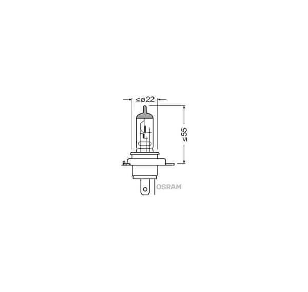 HS1 12V 35/35W PX43T Scooterlampa fram