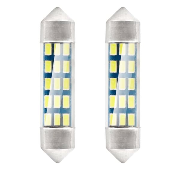 Led polttimot 2 kpl 15SMD C5W 39mm 12V