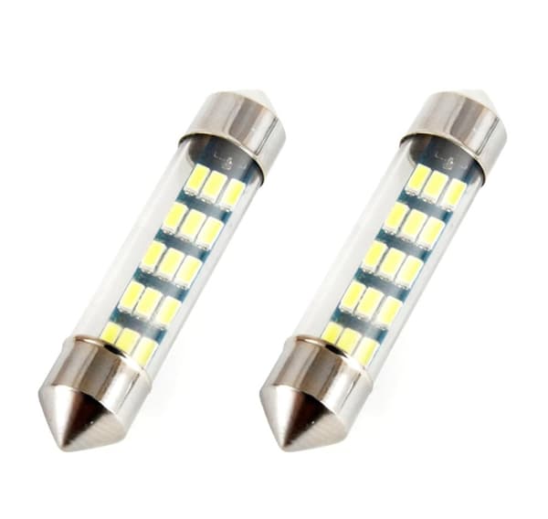 Led polttimot 2 kpl 15SMD C5W 39mm 12V