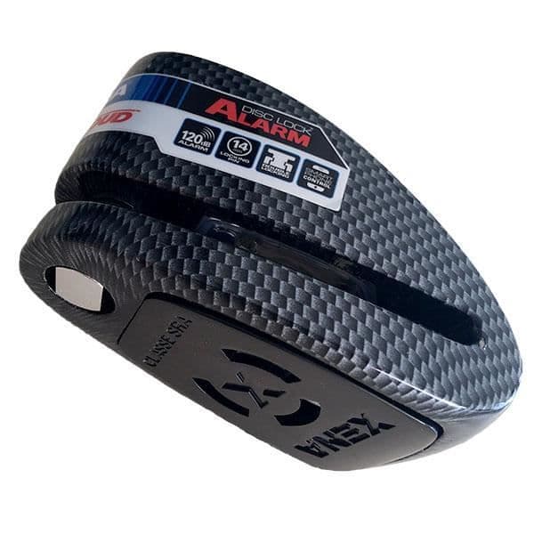 XENA - Stöldskyddsmotorcykel Disc Block Alarm 120 dB XX15 Carbon 14mm - SRA Class