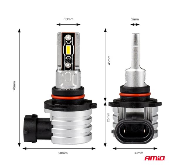 LED 2 stk HB3 9005/HIR1 9011 H10