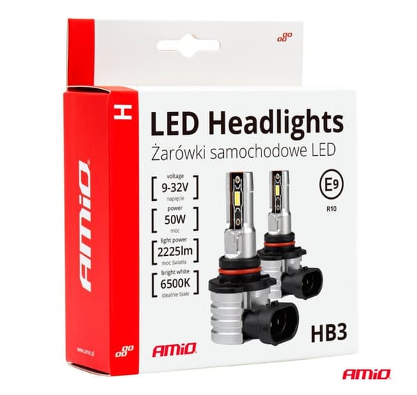 LED 2 stk HB3 9005/HIR1 9011 H10