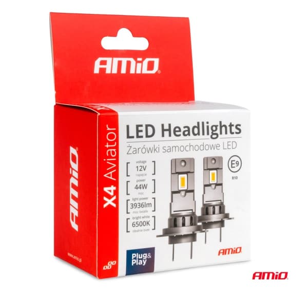 LED Aviator H7/H8 6500K 44W 2stk 12V
