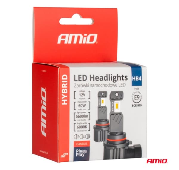 LED 2stk HB4 9006 6000K 60W 12V