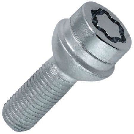 4 st MCGARD 28017SU stöldskyddsskruvar - M14 x 1,5 gänga - R14 säte - Ø17 x L45 mm