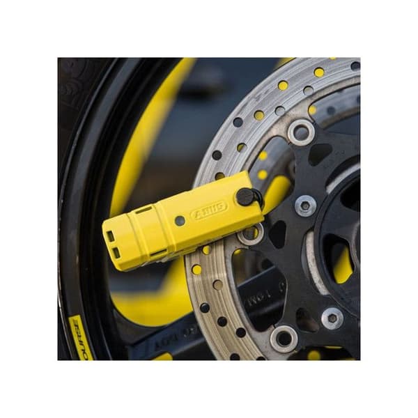 Larmerat motorcykel skivlås SRA ABUS Granit Detecto X-Plus 8077 II Gul