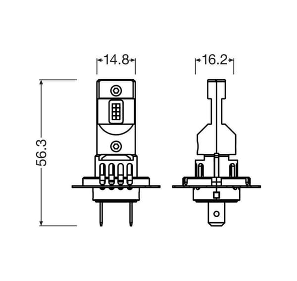 H7 LEDriving HL EASY 12V 6500K 2kpl