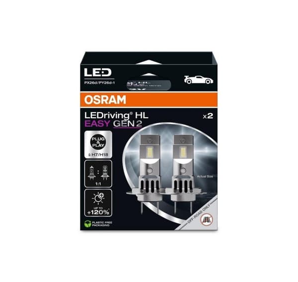 H7 LEDriving HL EASY 12V 6500K 2kpl