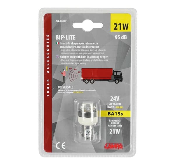24V 21W halogeeni peruutusvalon äänimerkki