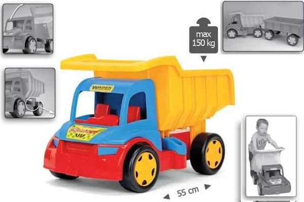 Wywrotka 55 cm Gigant Truck pudełko