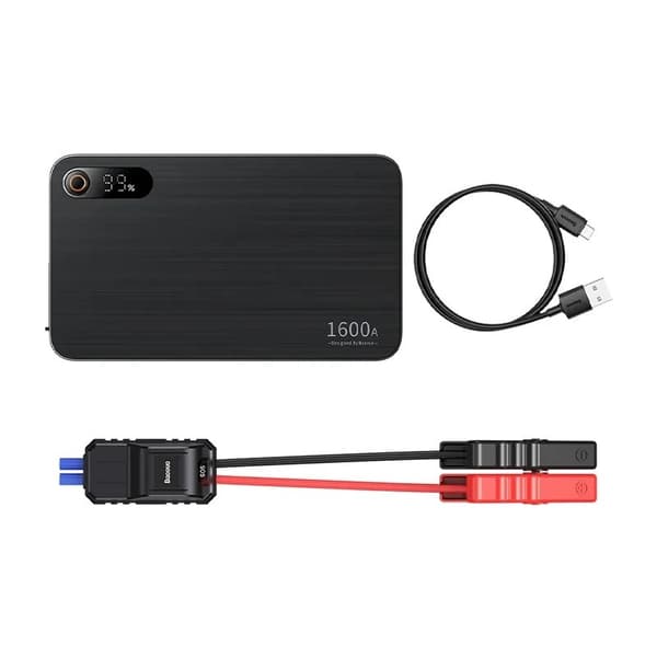 STARTER auto Baseus Super Energy Pro, pentru pornire / incarcare auto 16000mAh 5V/6A, 1600A, USB Type-C, negru "CGNL070001" (timbru verde 0.8 lei) - 6