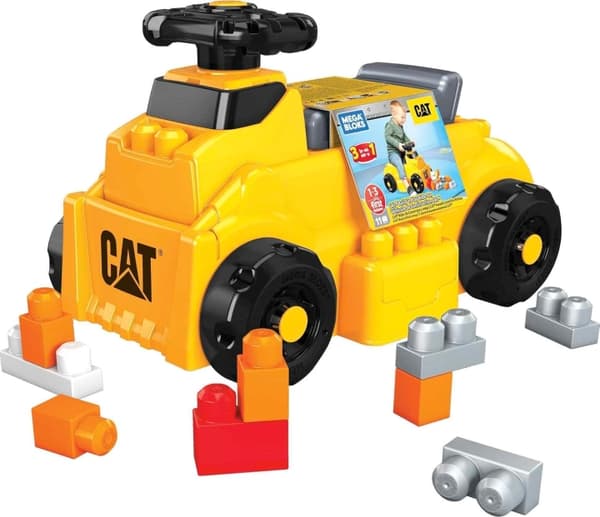 Mega Bloks CAT Build n' Play Ride-On (HDJ29))