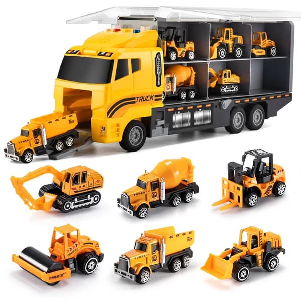 Rakennusajoneuvoleluasetelma, sisältää mini-kuorma-autoja, täydellinen 4-12-vuotiaille,MG3003