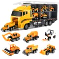 Pikkukuva 1 / 2: Rakennusajoneuvoleluasetelma, sisältää mini-kuorma-autoja, täydellinen 4-12-vuotiaille,MG3003