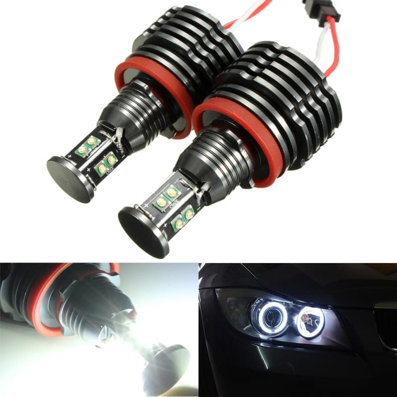 40W LED Angel Eyes Halo lampor H8 för BMW E92 E93 E63 E70 X5