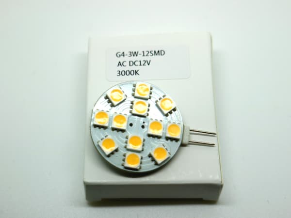 G4 12v DC + AC Led lampa 3000K varmvit G-4 1-pack