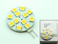 Miniatyrbild 1 av 6: G4 12v DC + AC Led lampa 3000K varmvit G-4 1-pack
