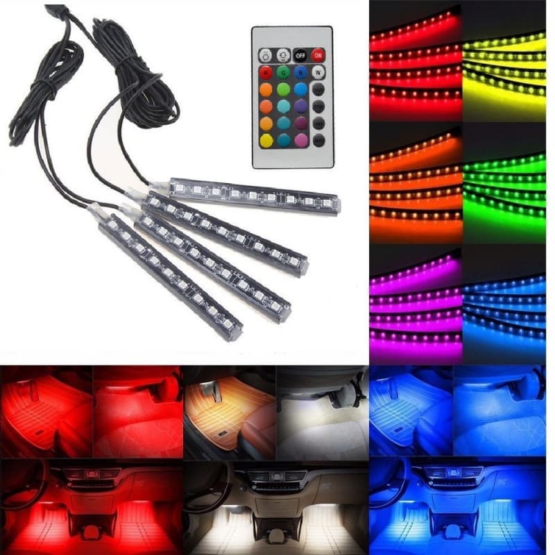 LED RGB Atmosphere innerbelysning 4-pack