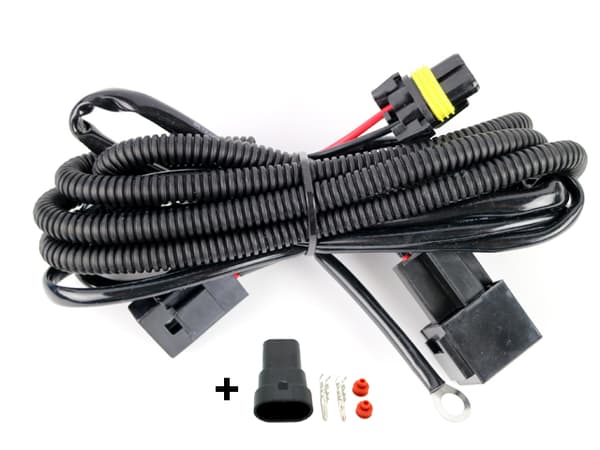 Kabelsats 40A reläkabel strömkabel Xenon / ledramp / arbetsljus