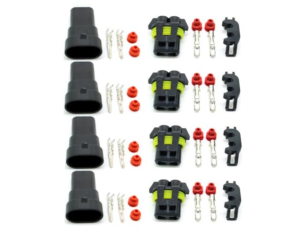 Xenon - Led AMP kontakter HB4 9006 / HB3 9005 H10 8-pack