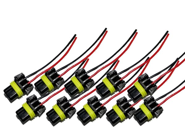 HB3 HB4 H10  xenon led halogen kontakter sockel fattning 10-pack