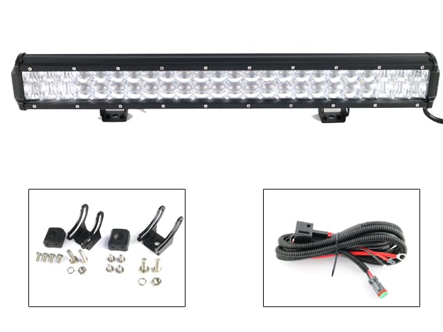 Ledramp 144W 5D Cree XB-D 6000K combo arbetsljus led ramp