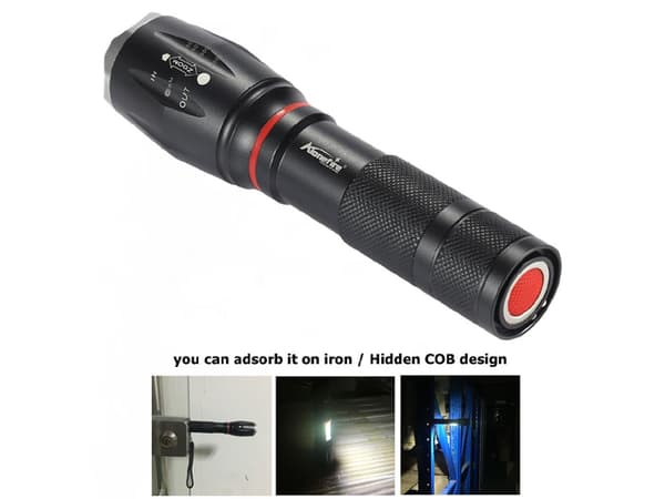 Led ficklampa 1x XM-L T6 led 1000 Lumen Zoom