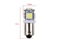 Miniatyrbild 3 av 4: BA9S 10-pack 6000k Led med 5st SMD5050 chip T4W styling