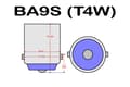 Miniatyrbild 2 av 4: BA9S 10-pack 6000k Led med 5st SMD5050 chip T4W styling