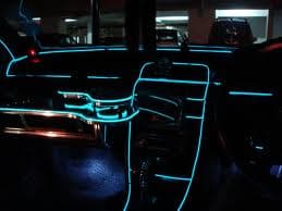 Glowstrip 300cm med glödande effekt styling som neon / EL-wire