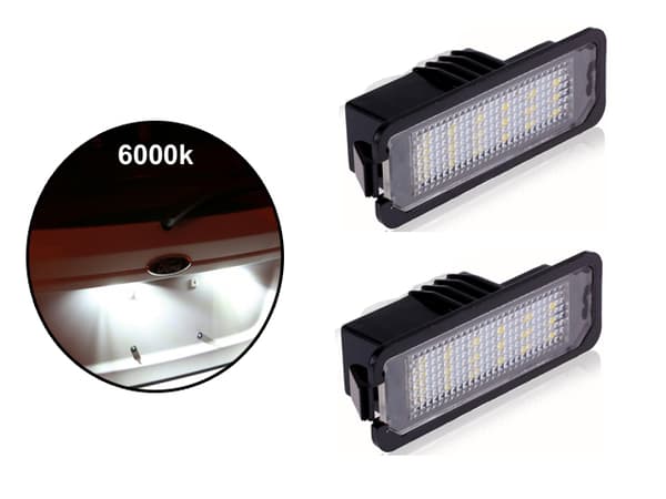 VW Golf 4 5 Passat B6 Polo 9N Lupo Led skyltbelysning 2-pack