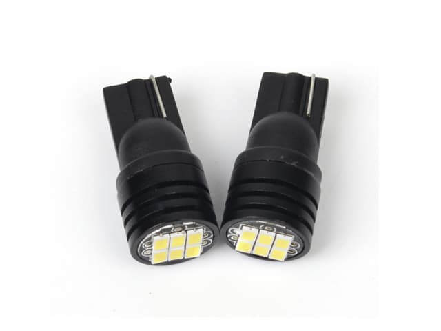 T10 w5w Led lampa Canbus med 6st 3020SMD chip 6000k 2-pack