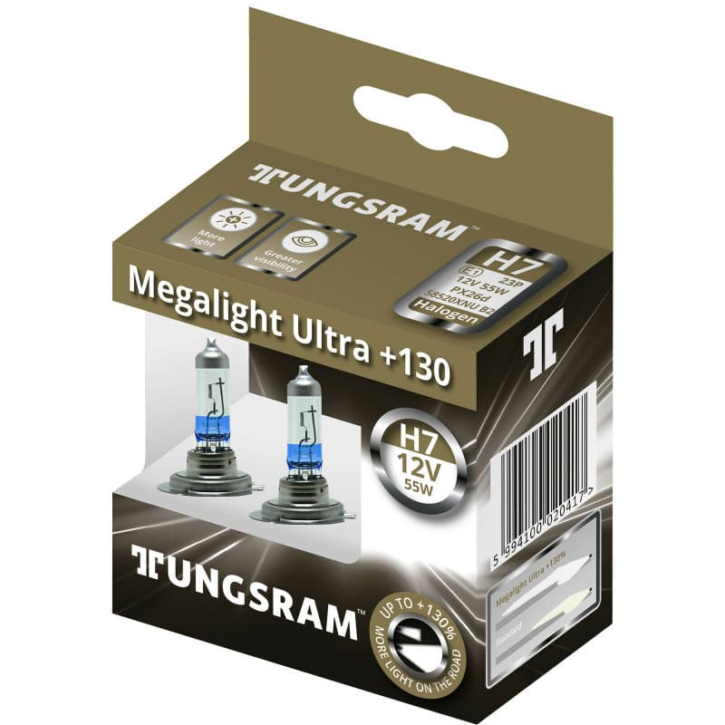 Tungsram Megalight Ultra +130 H7