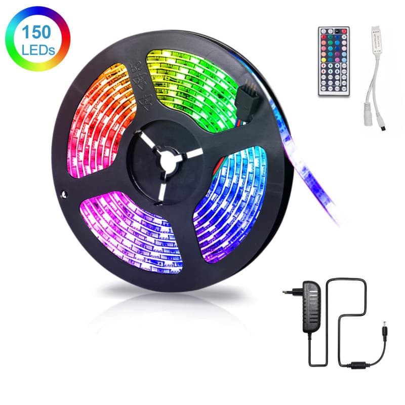 RGB paket 5M 5050 smd 150 led slinga