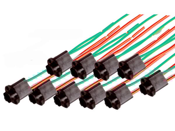 T10 w5w kontakter / socklar / adaptor  10-pack hård modell