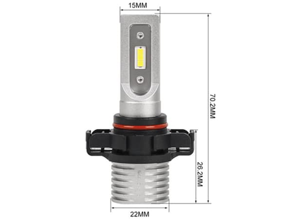 H16 PS24w 5202 1500 lumen dimljus led lampor  2-pack 12v 24v led
