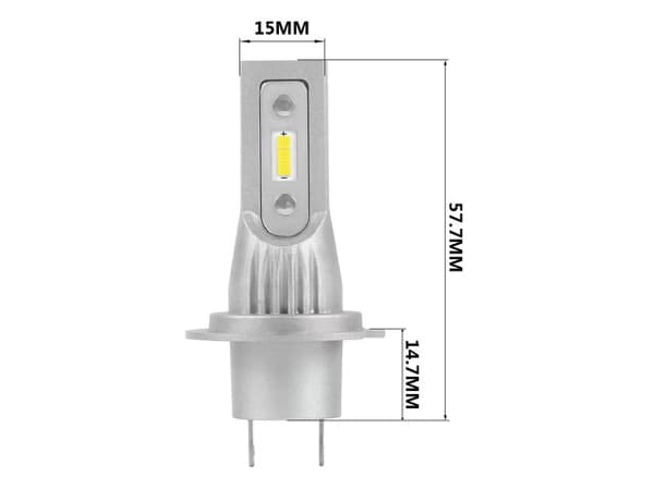 H7 V9-PRO 1500 lumen dimljus led lampor  2-pack 12v led