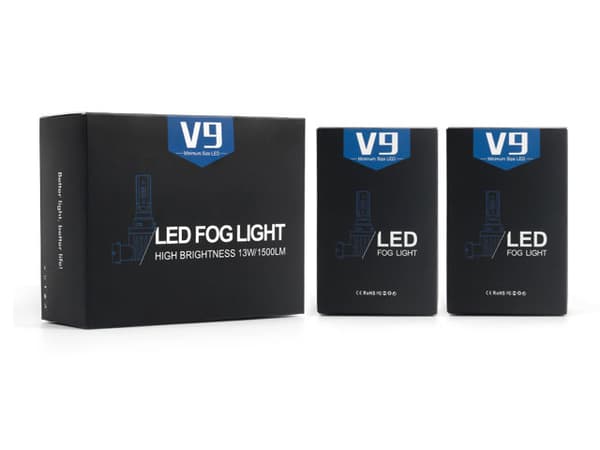 H7 V9-PRO 1500 lumen dimljus led lampor  2-pack 12v led