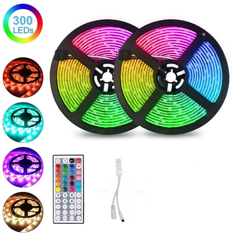 RGB paket 10M 5050 smd 300 led slinga