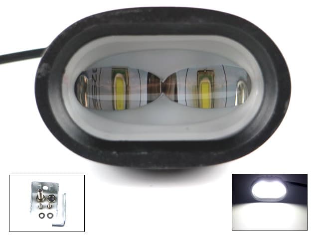 Led Cree 20w 6D arbetsljus - backljus 12 - 24V mini spot