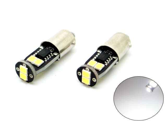 BAX9S Canbus 6000k Led 2-pack H6W xenonlook 250 lumen